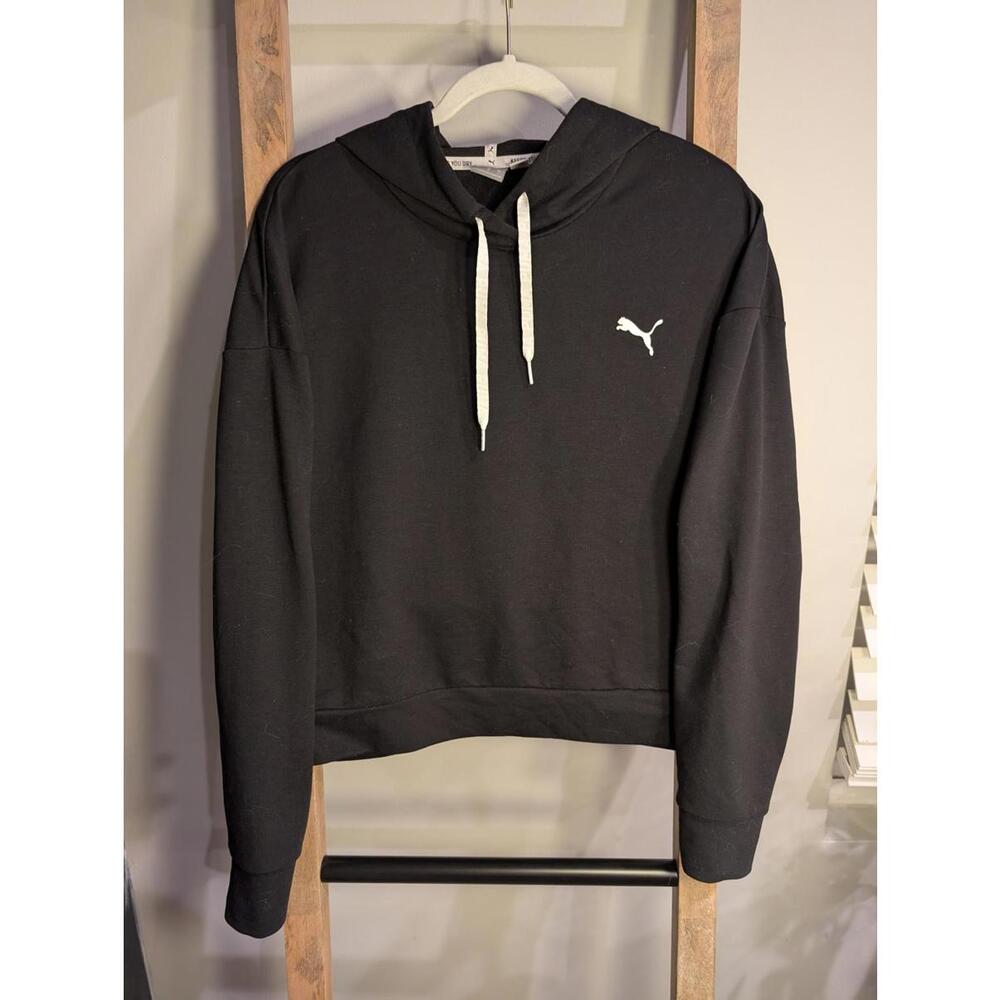 Puma Rebel Women's Black Hoodie Sweatshirt Large